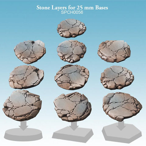 Stone Layers for 25mm Bases