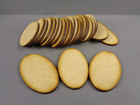 60mm x 35mm Oval Bases (25)