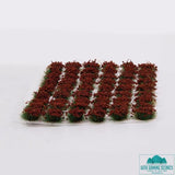 Poppy/Rose Flowers 6mm Self Adhesive Tufts (100)